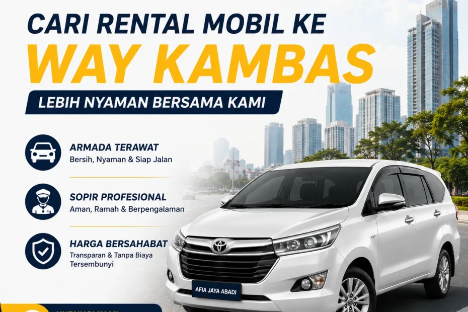 Cari Rental Mobil Ke Way Kambas Lebih Nyaman Bersama Kami