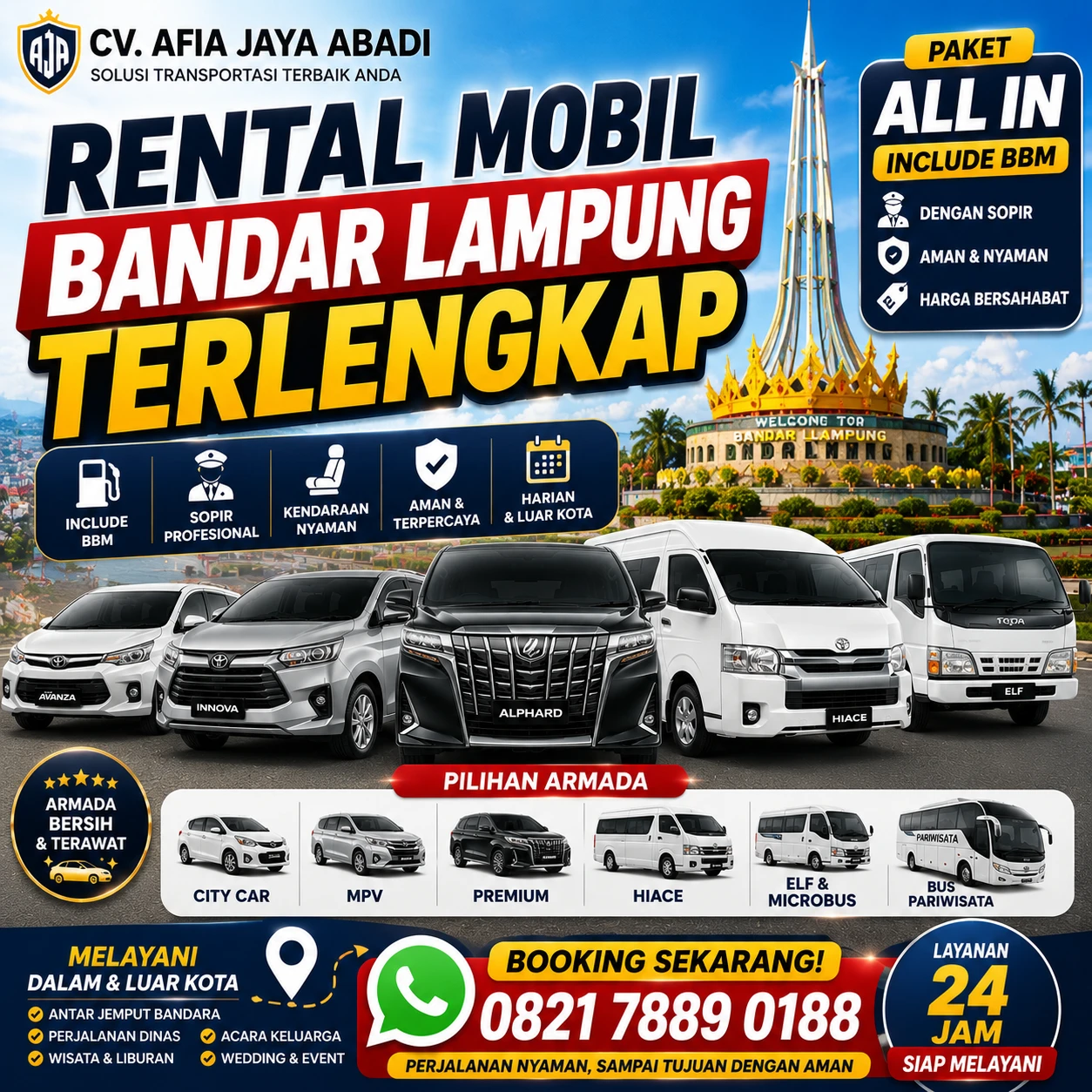 Rental Mobil Bandar Lampung