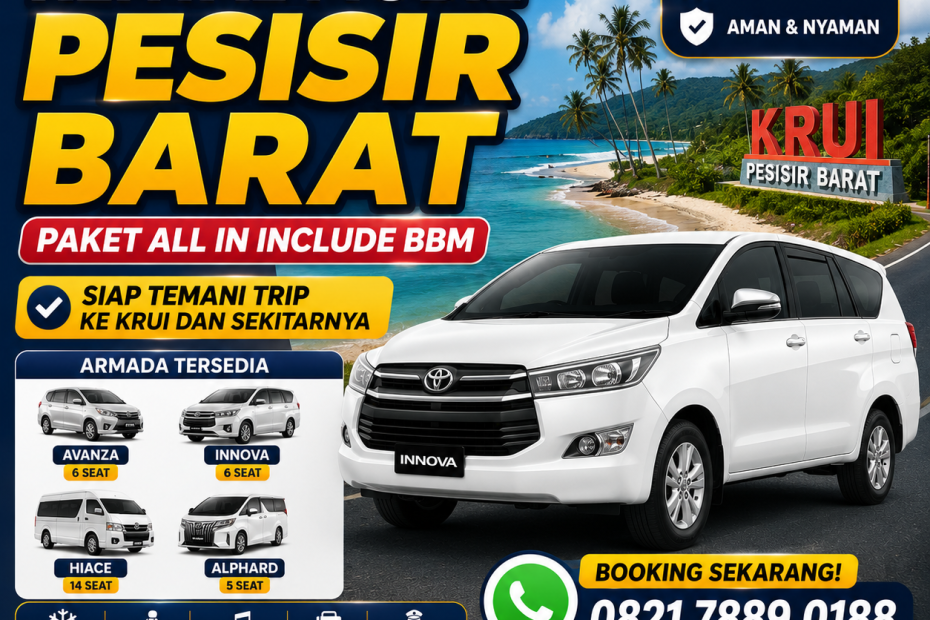 Rental Mobil Krui Lampung
