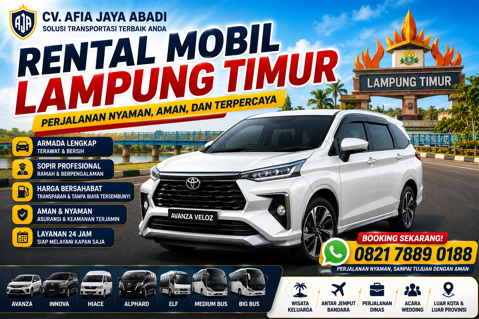 Rental Mobil Lampung Timur