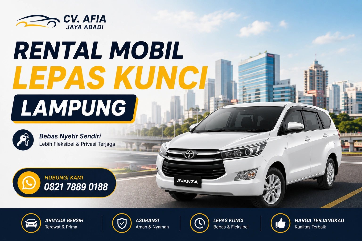 Rental Mobil Lepas Kunci Lampung