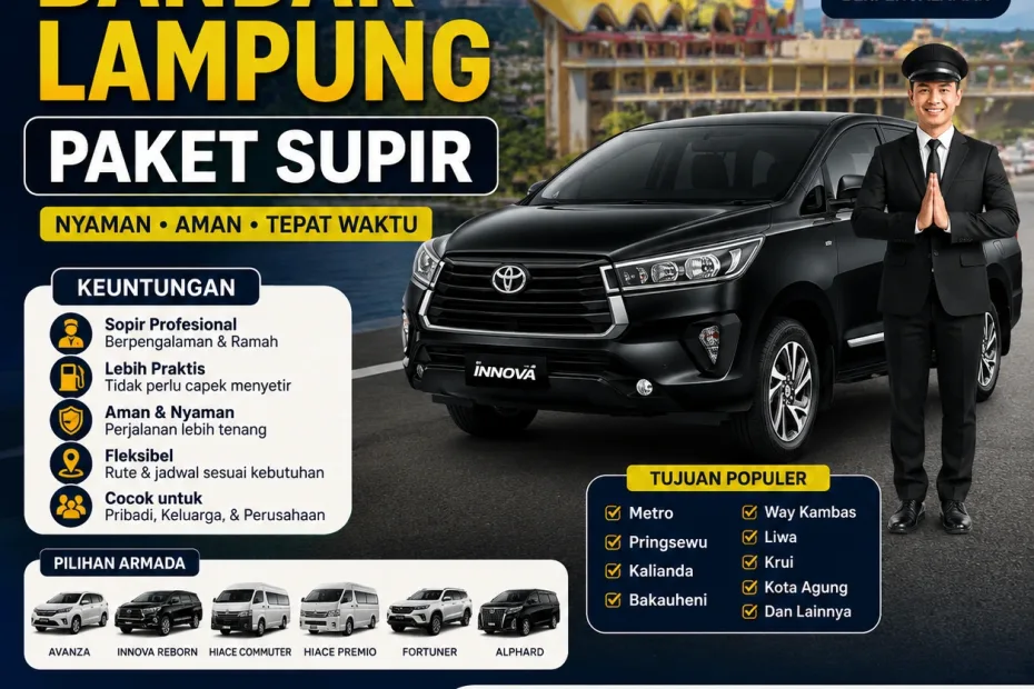 Rental Mobil Paket Supir wisata