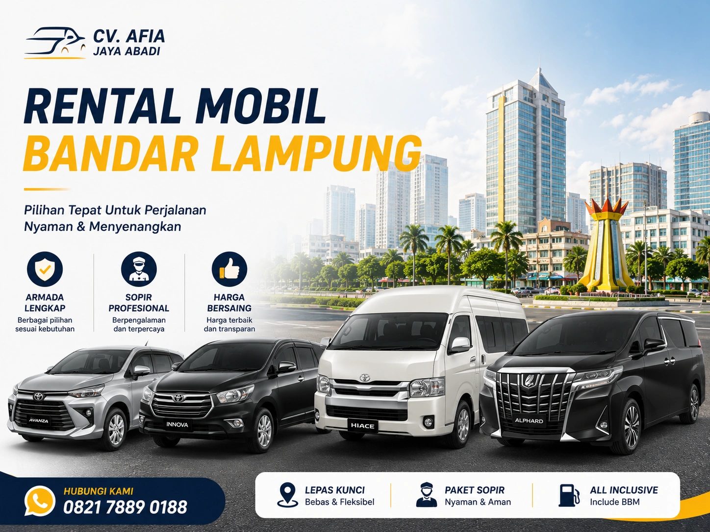 Rental Mobil bandar lampung