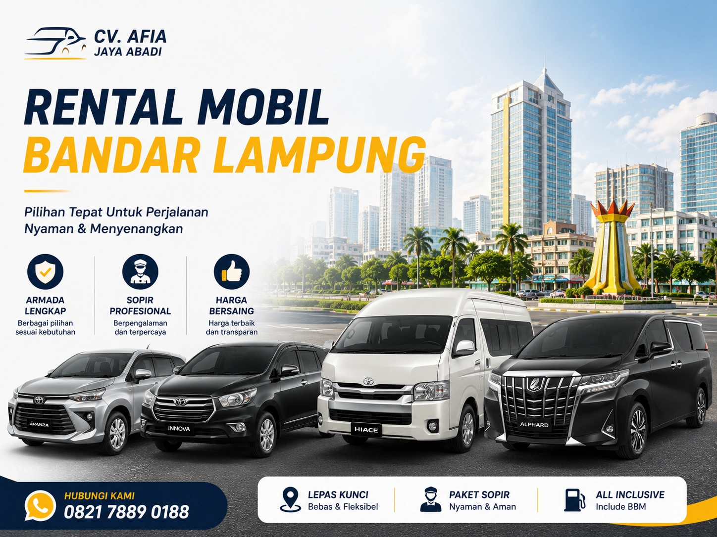 Rental Mobil bandar lampung